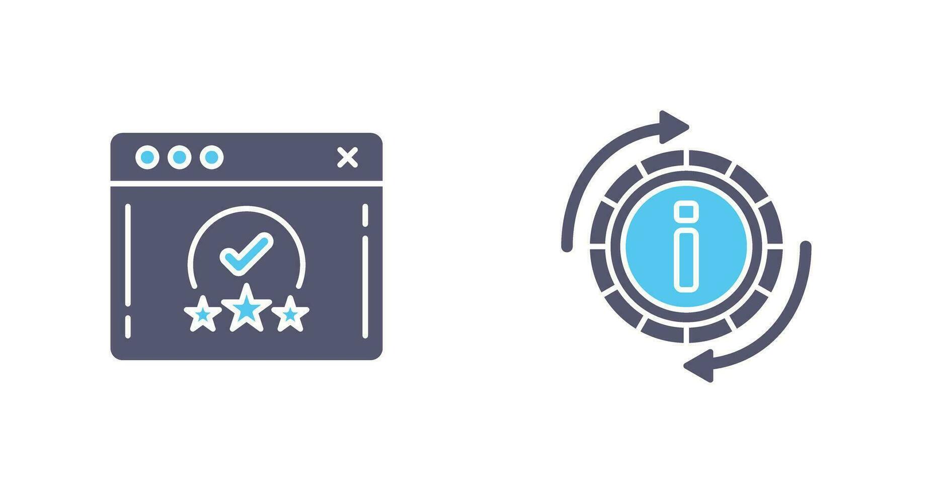 rating and refresh  Icon vector