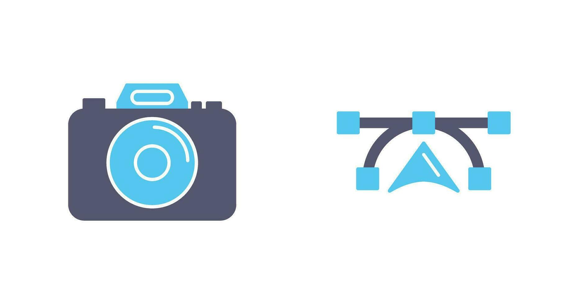 Camera and Vectors Icon