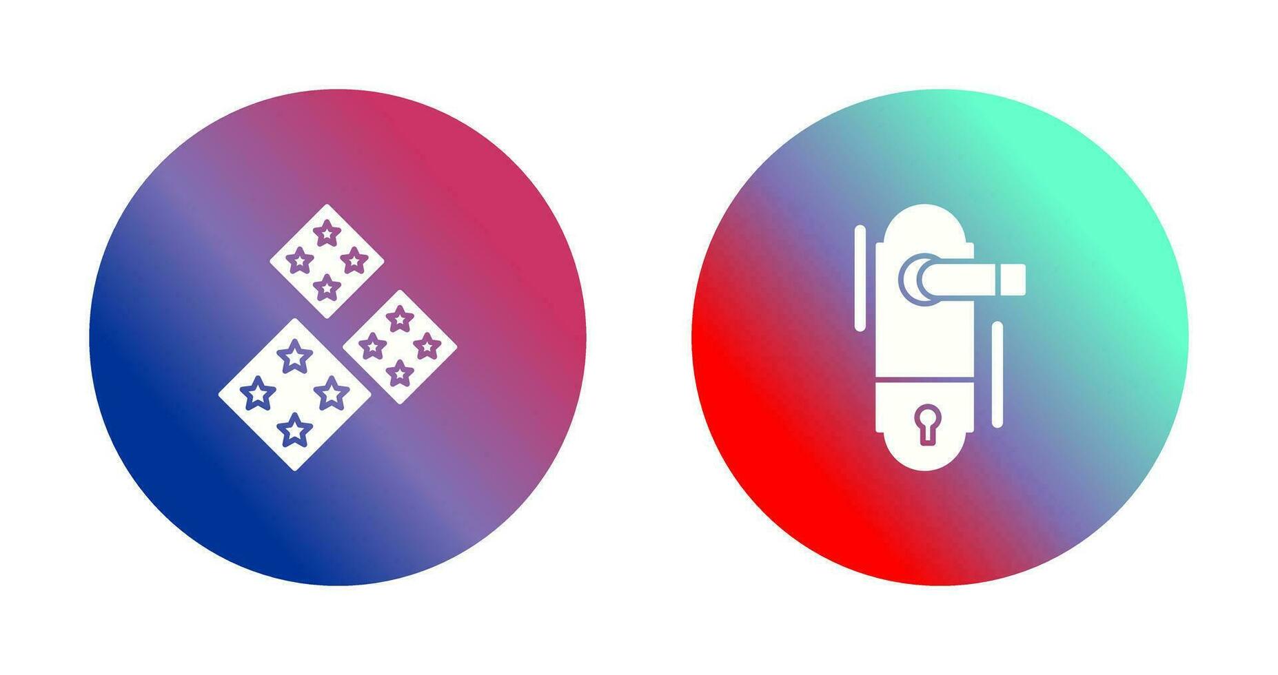 Tiles and Doorknob Icon vector
