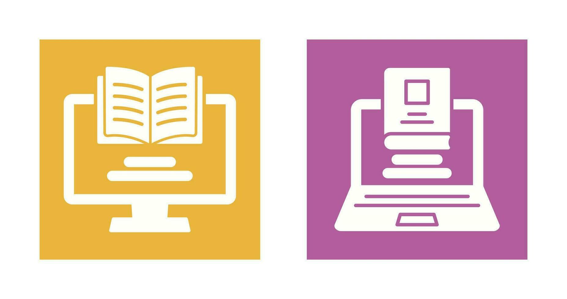 Monitor and Laptop Icon vector