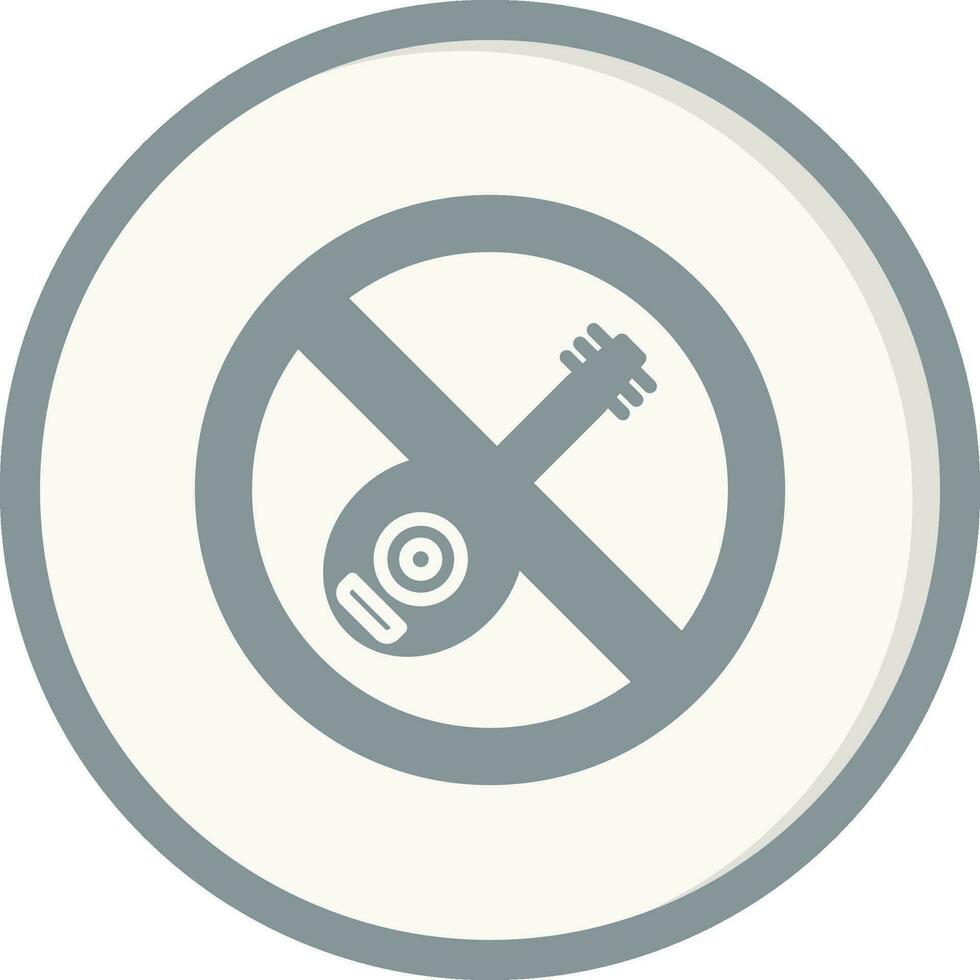 No Lute Vector Icon