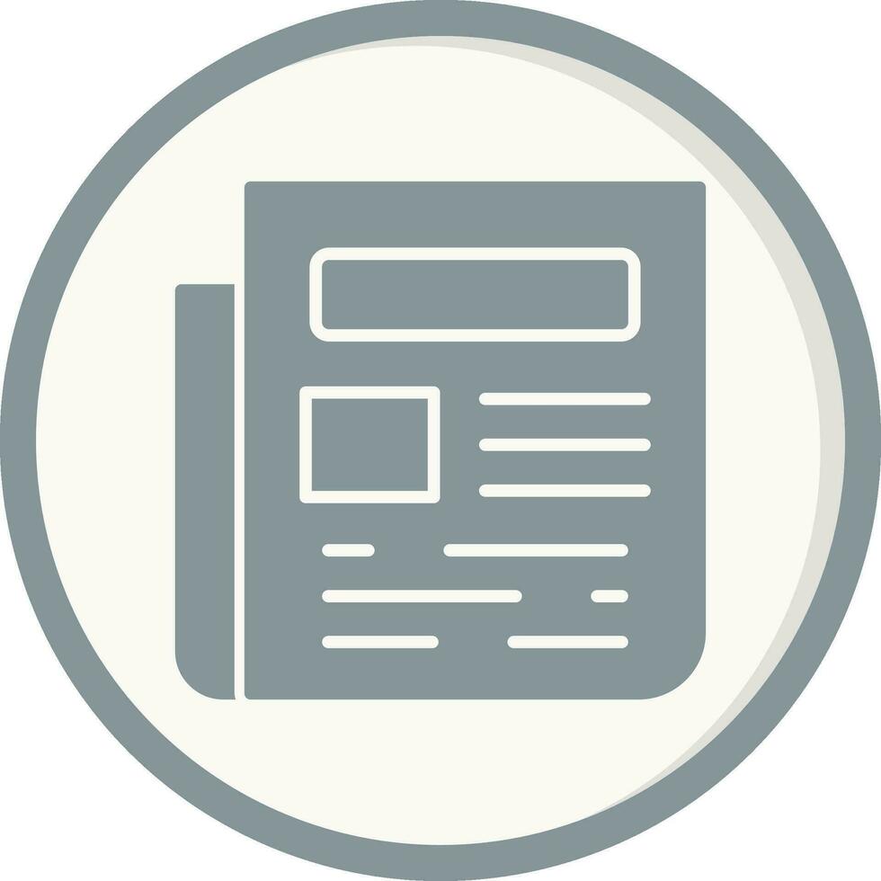 Newspaper Vector Icon