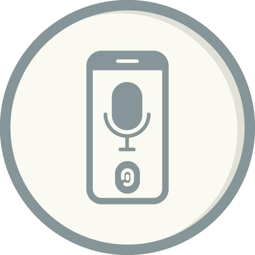 Voice Recognition Vector Icon