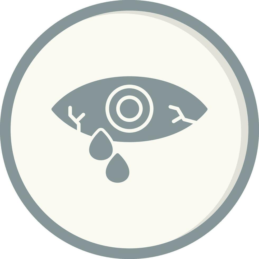Watery Eye Vector Icon