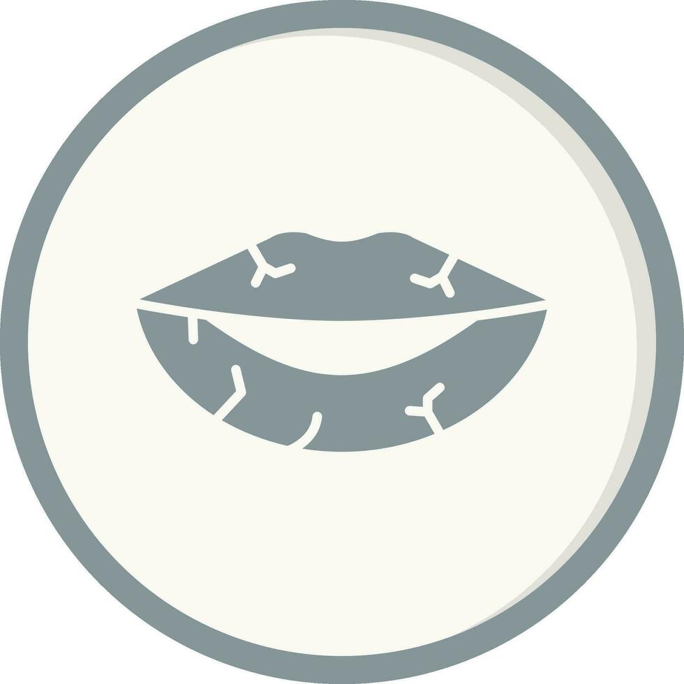 Dried Lips Vector Icon