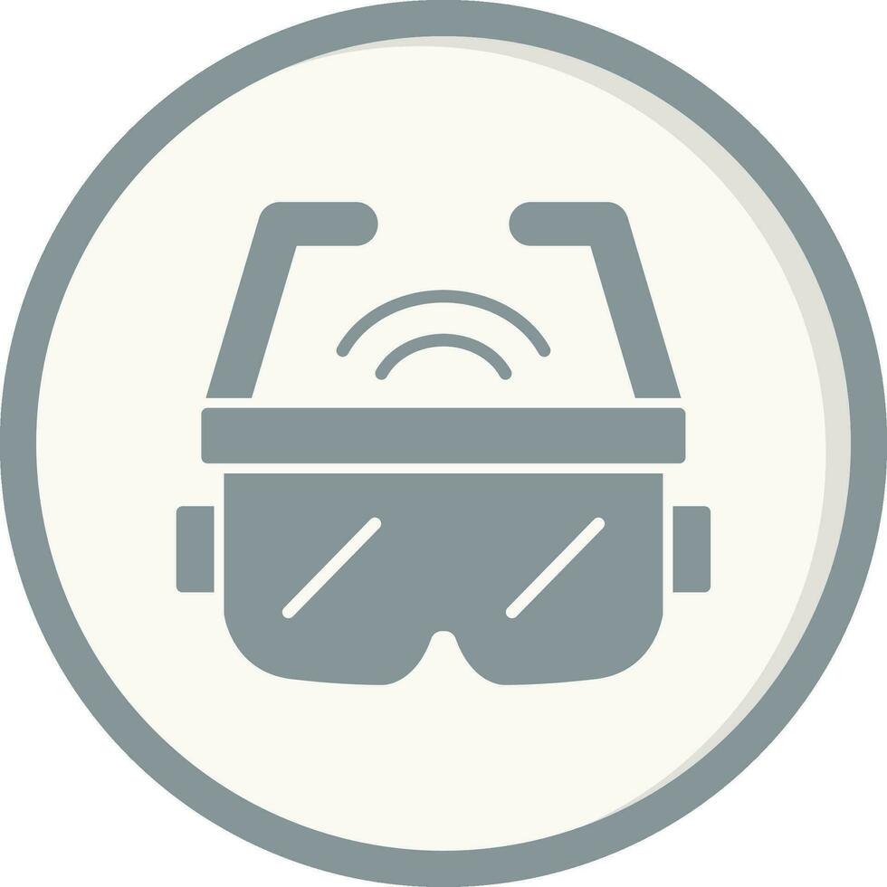 icono de vector de gafas ar