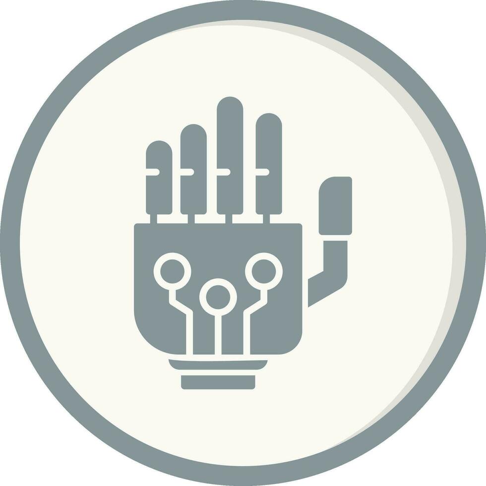 Robotic Hand Vector Icon