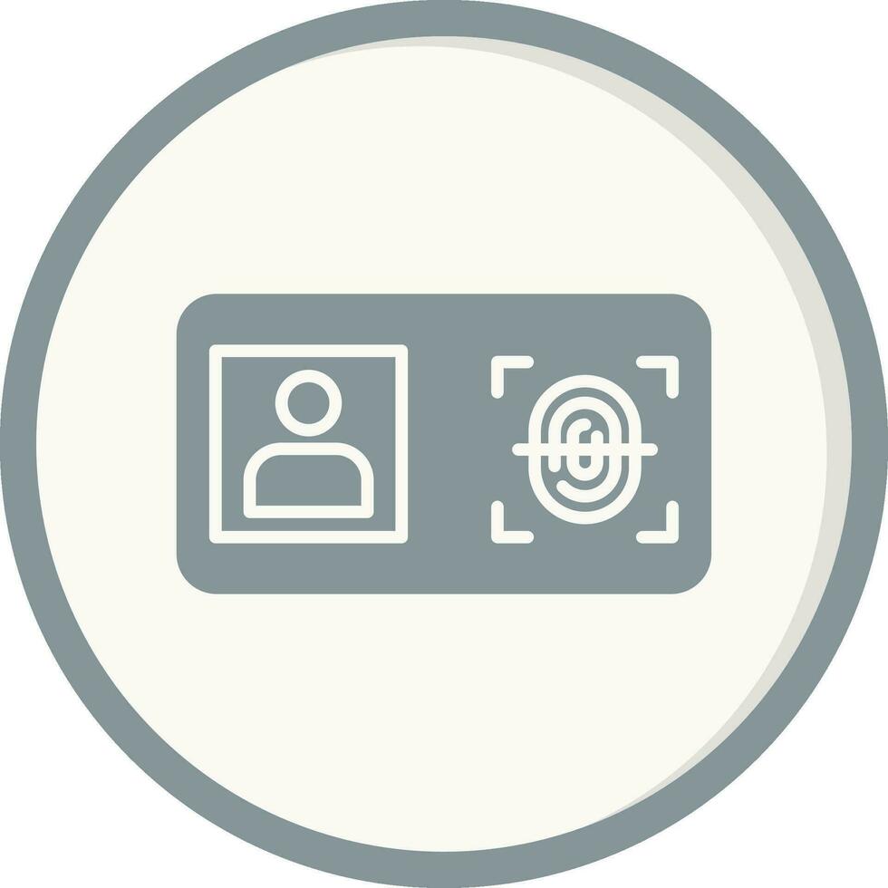 Biometric Identification Vector Icon