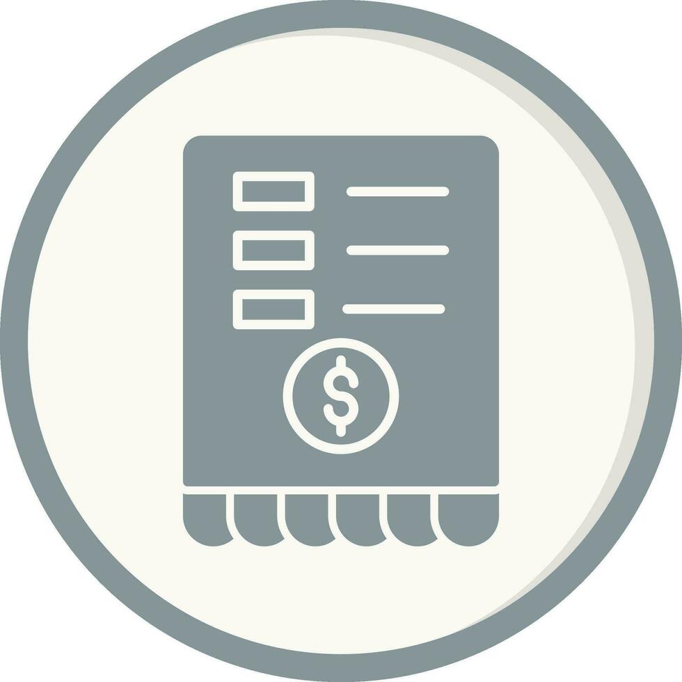 Receipt Vector Icon