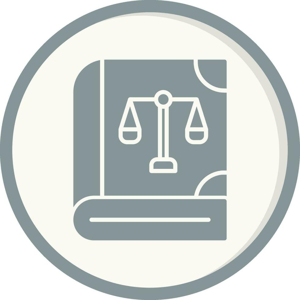 icono de vector de libro de ley