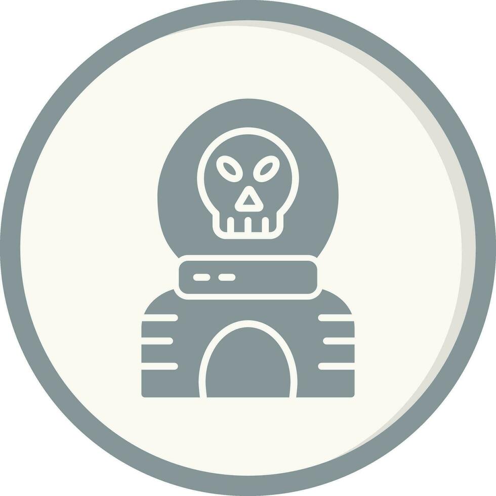 icono de vector de calavera