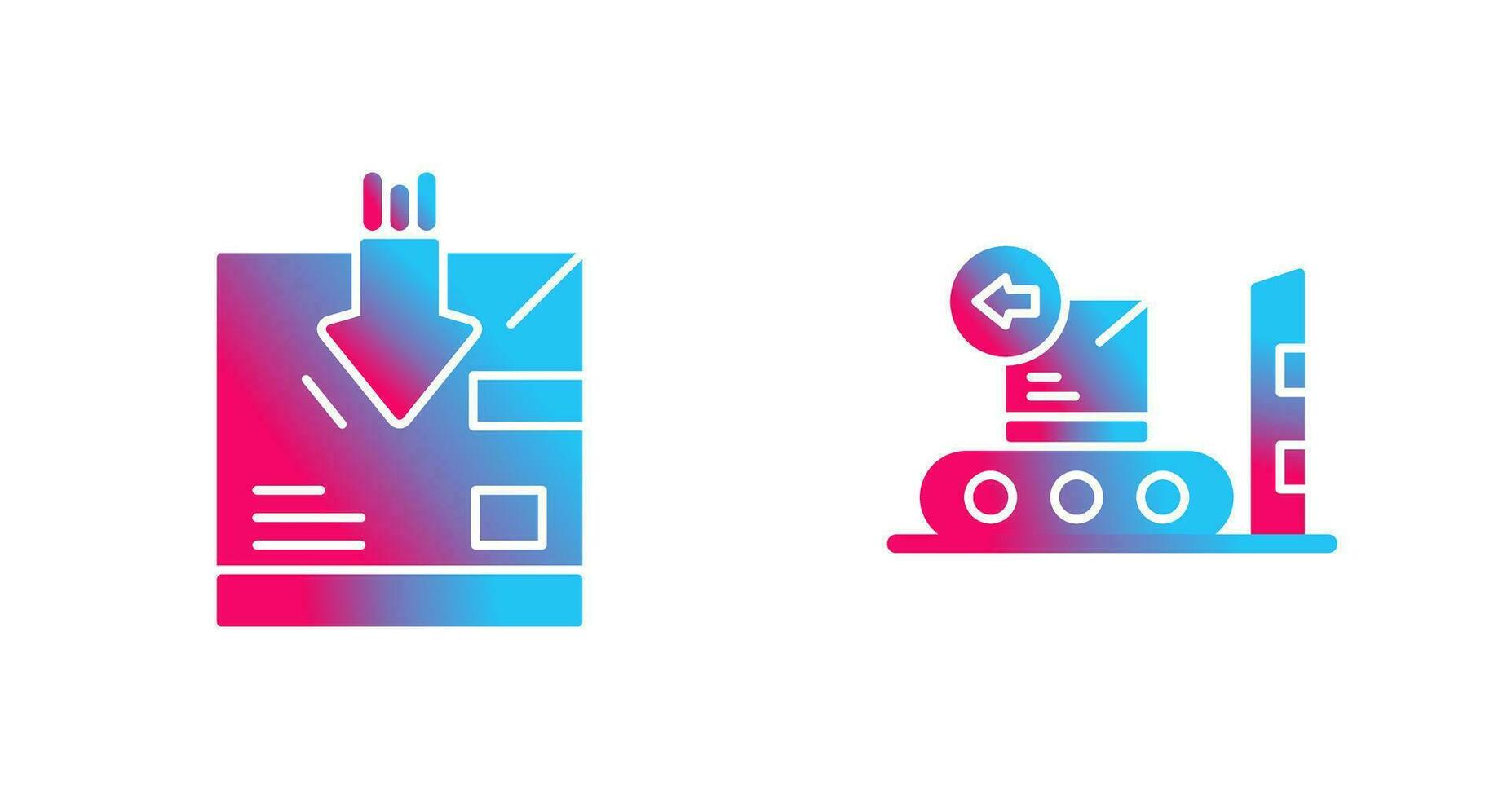 return and delivery Icon vector