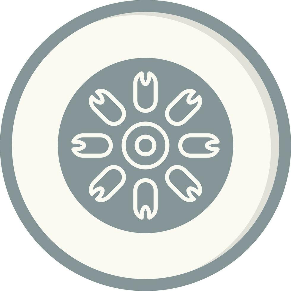 Centric Diatom Vector Icon