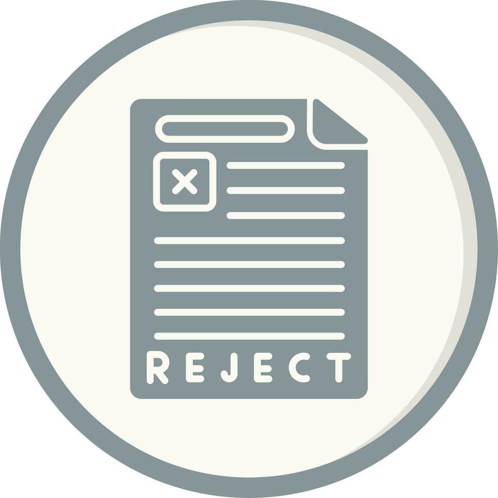 Reject Vector Icon