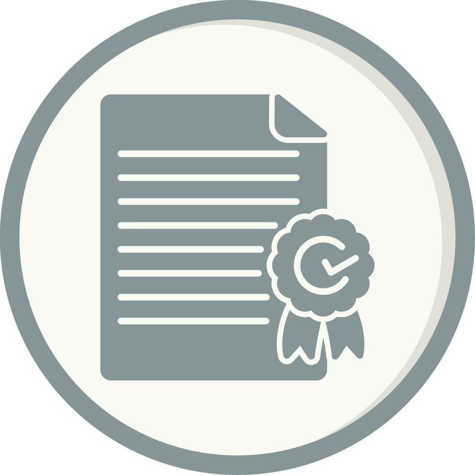 icono de vector de certificado