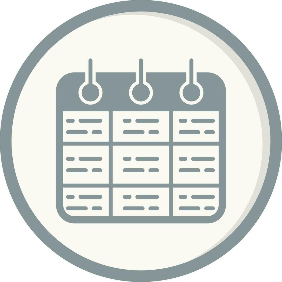 Timetable Vector Icon