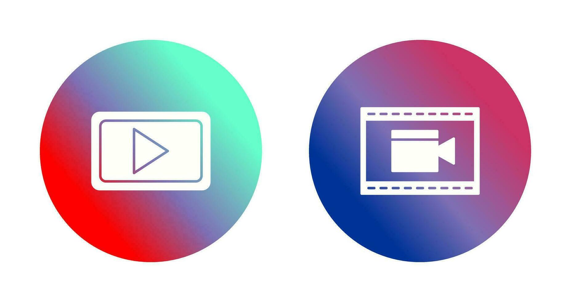 Video Communication and Video and Animation Icon vector