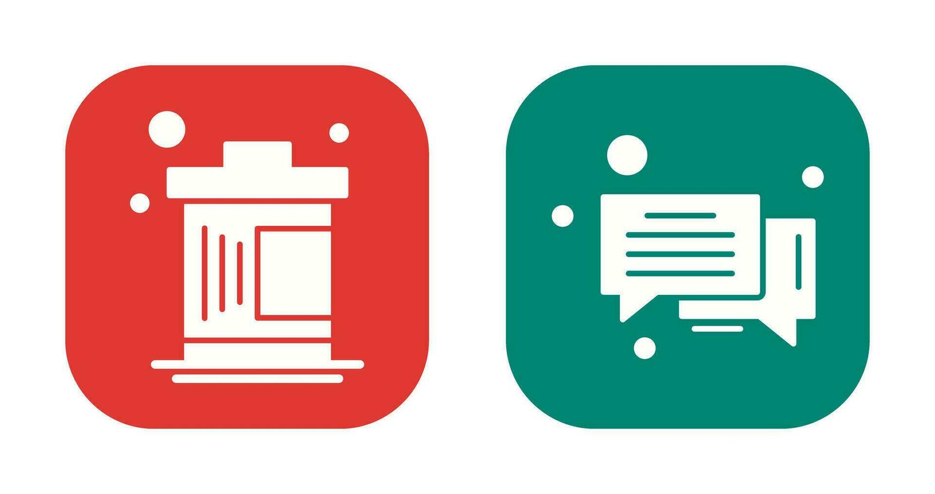 Delete and Message Bubble Icon vector