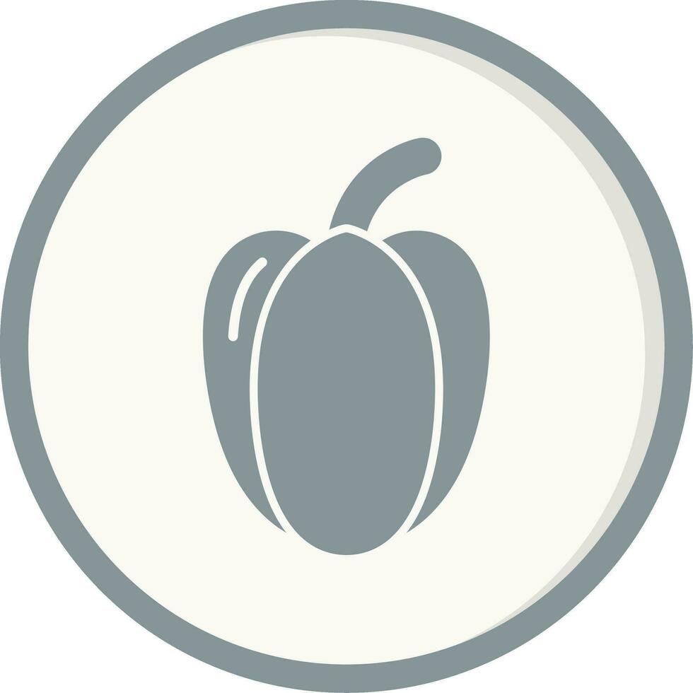 Red Pepper Vector Icon