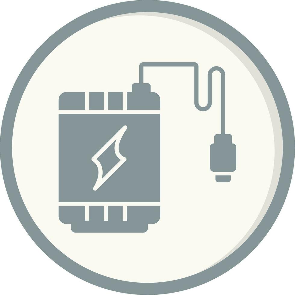 icono de vector de banco de energía