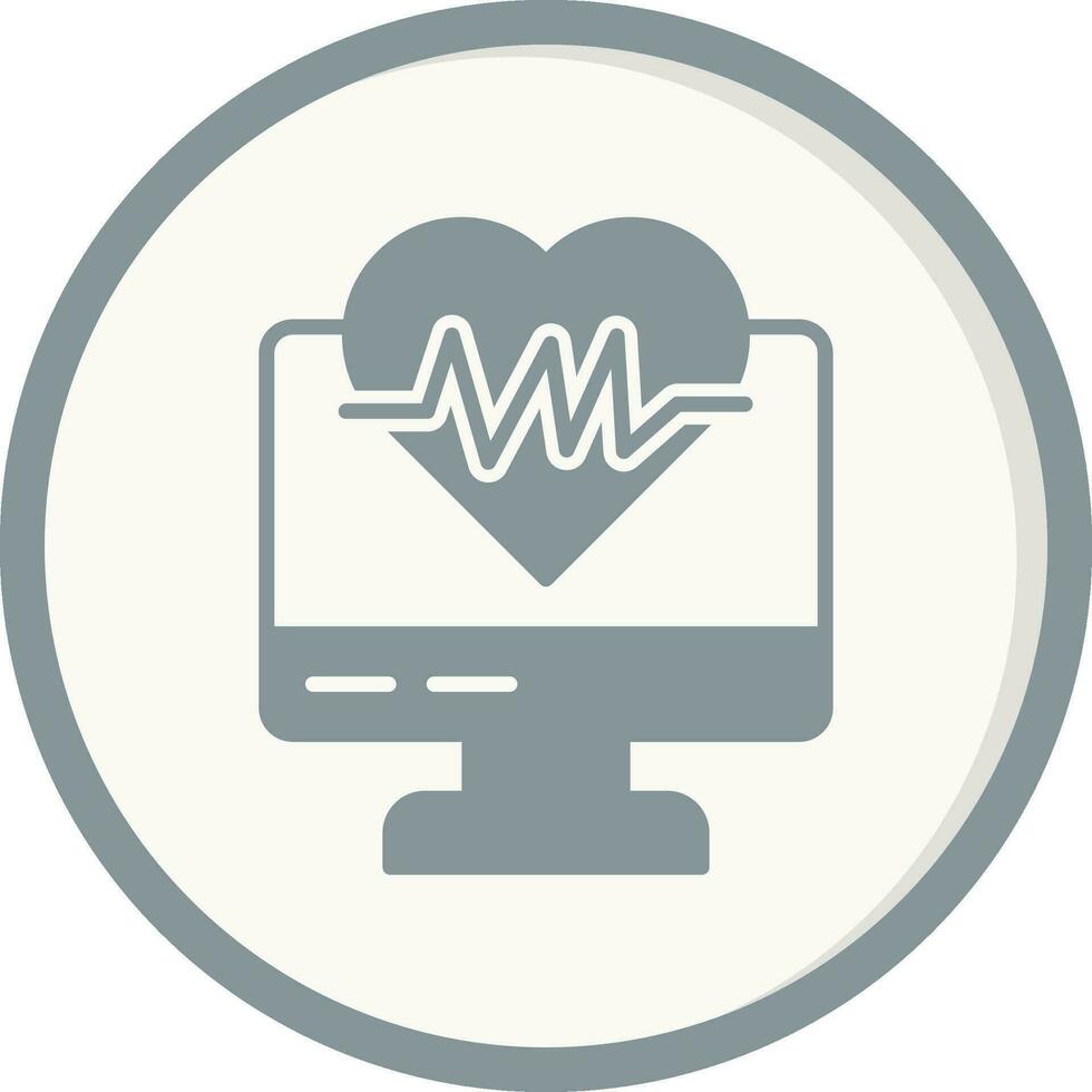 ECG Monitor Vector Icon