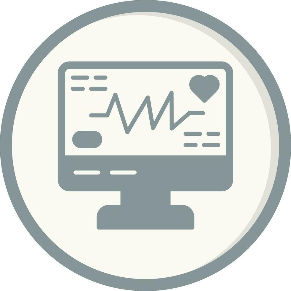 icono de vector de electrocardiograma