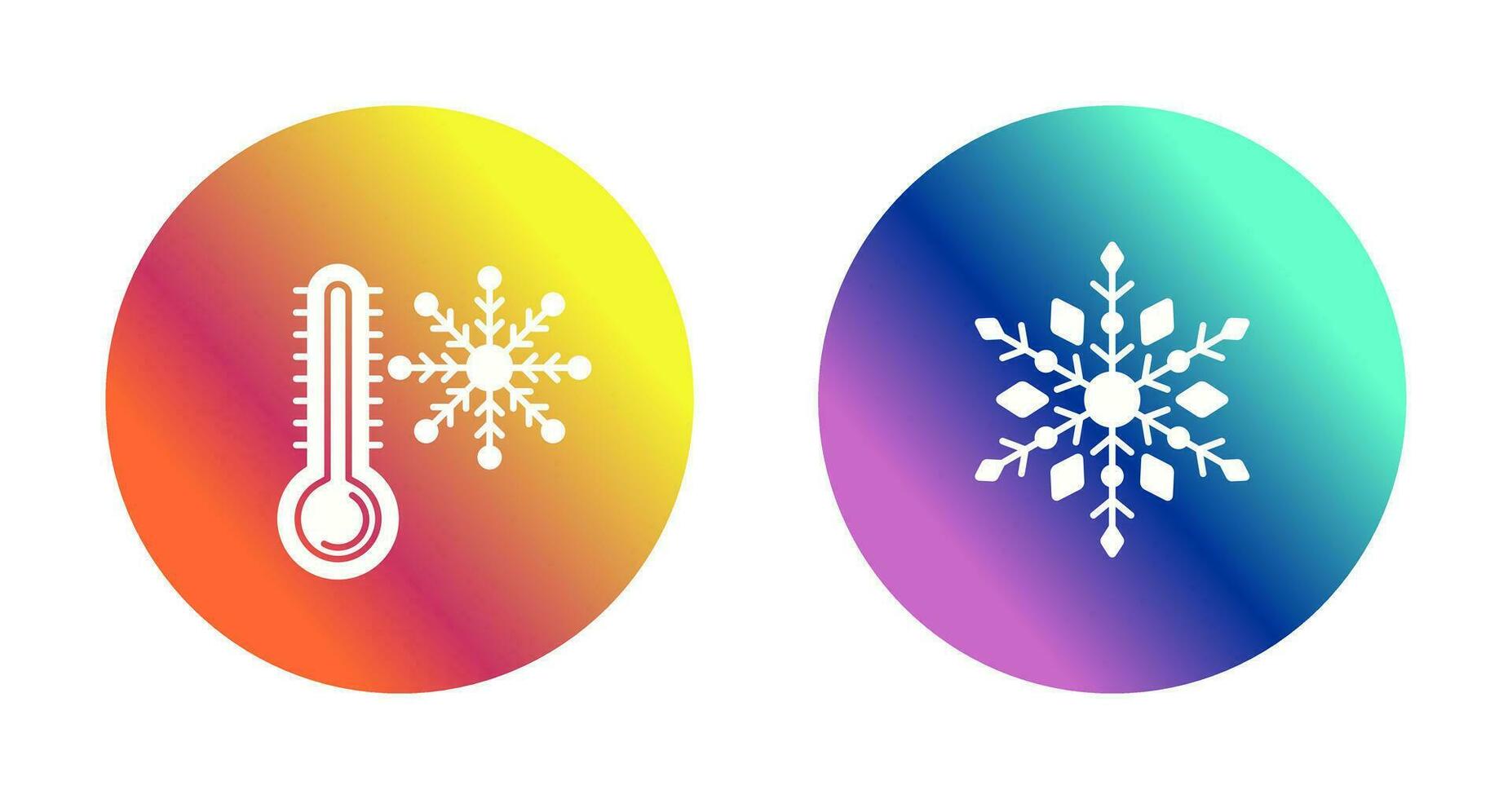 Snow Flake and Cold Icon vector