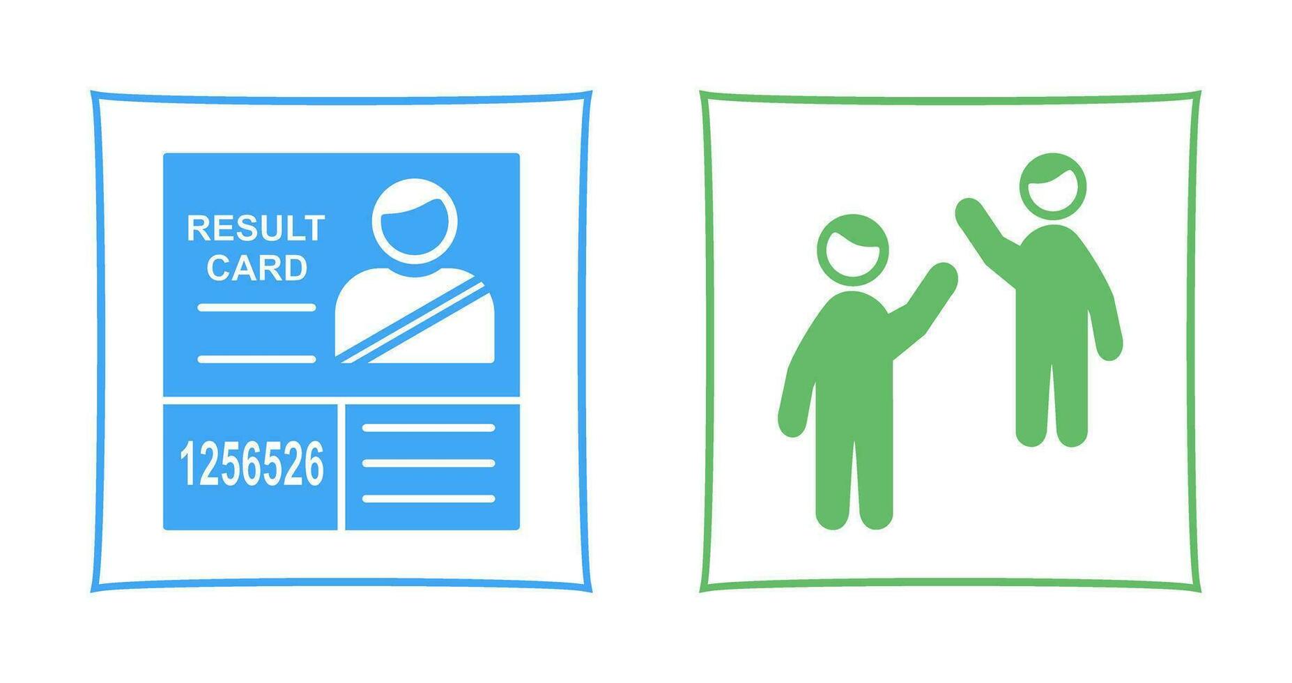Candidate Results and Waing to people Icon vector