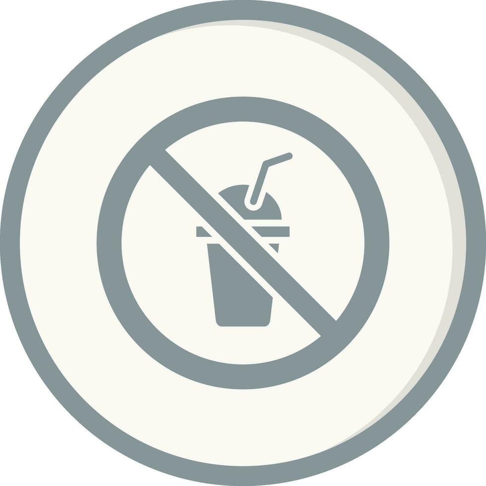 No Beverage Vector Icon