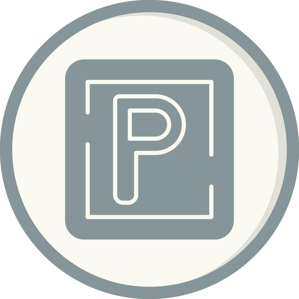 Parking Sign Vector Icon
