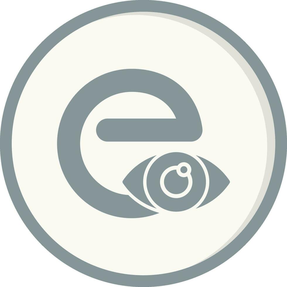 Small E Vector Icon