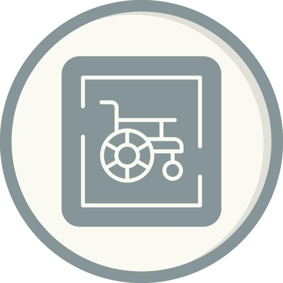 Wheelchair Sign Vector Icon