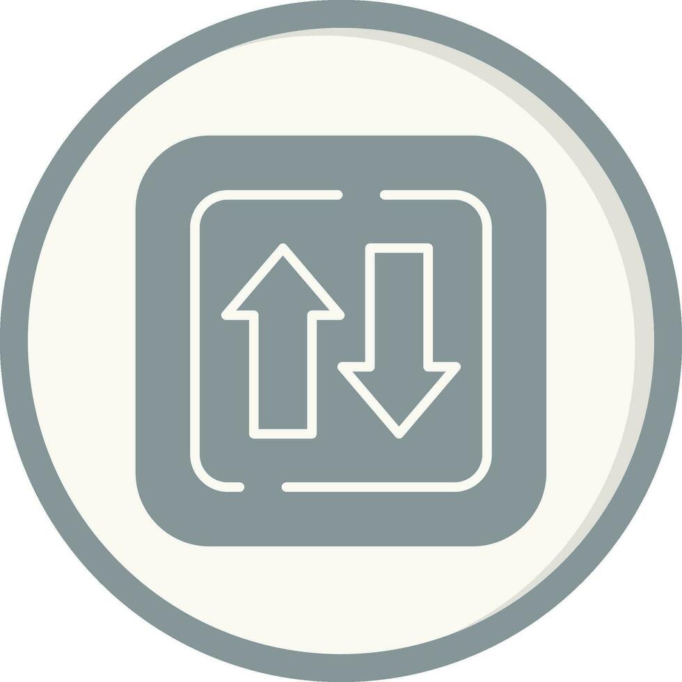 Two Ways Siign Vector Icon