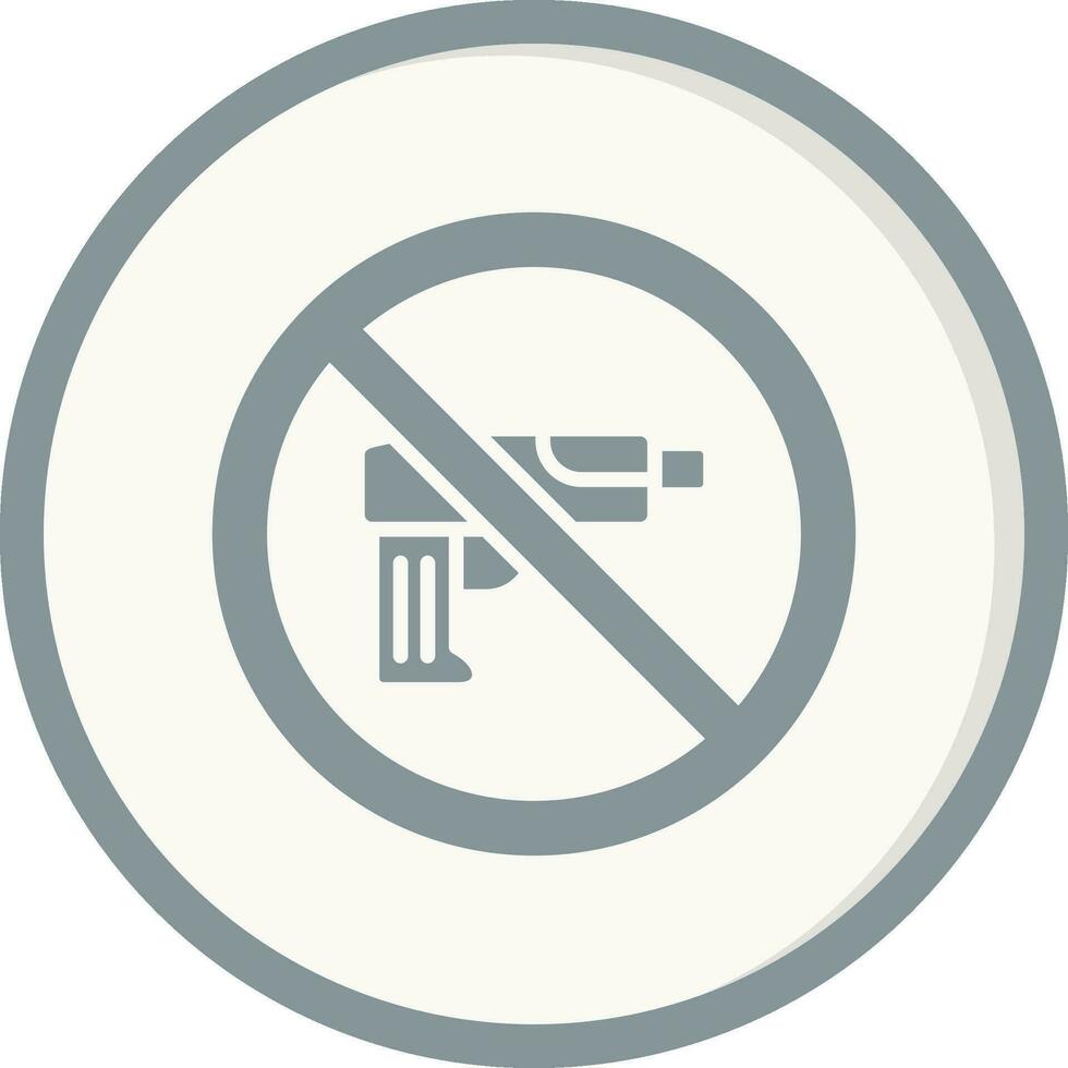 No Weapons Vector Icon