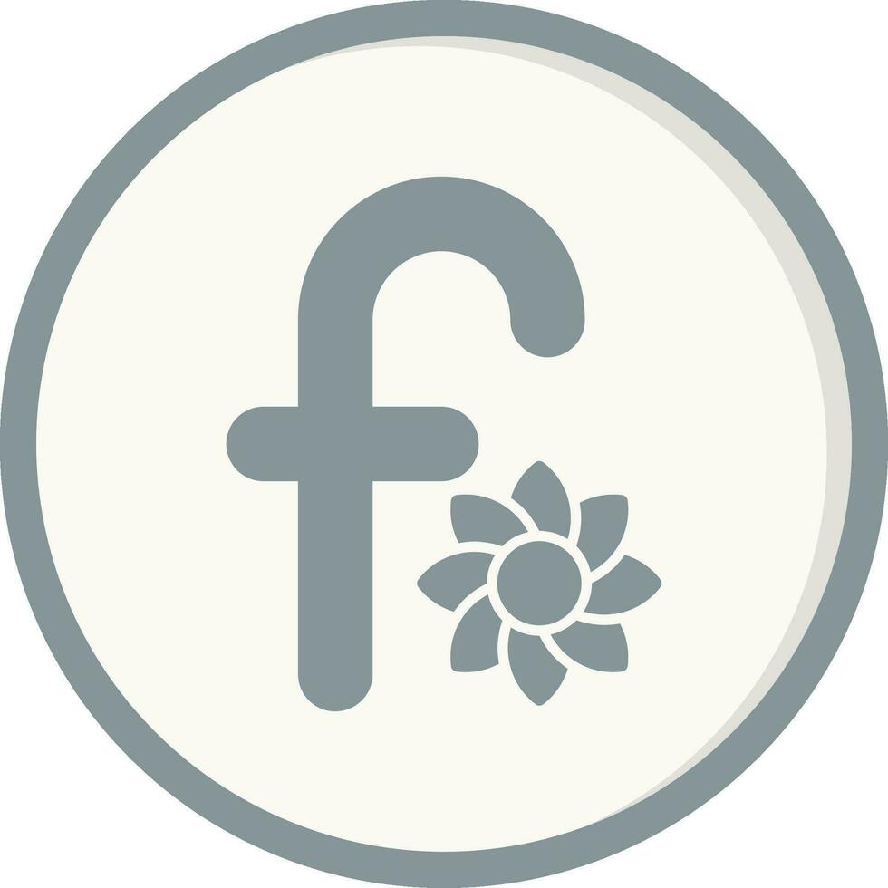 Small F Vector Icon