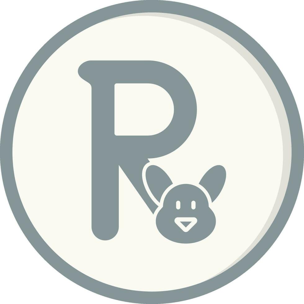 Capital R Vector Icon