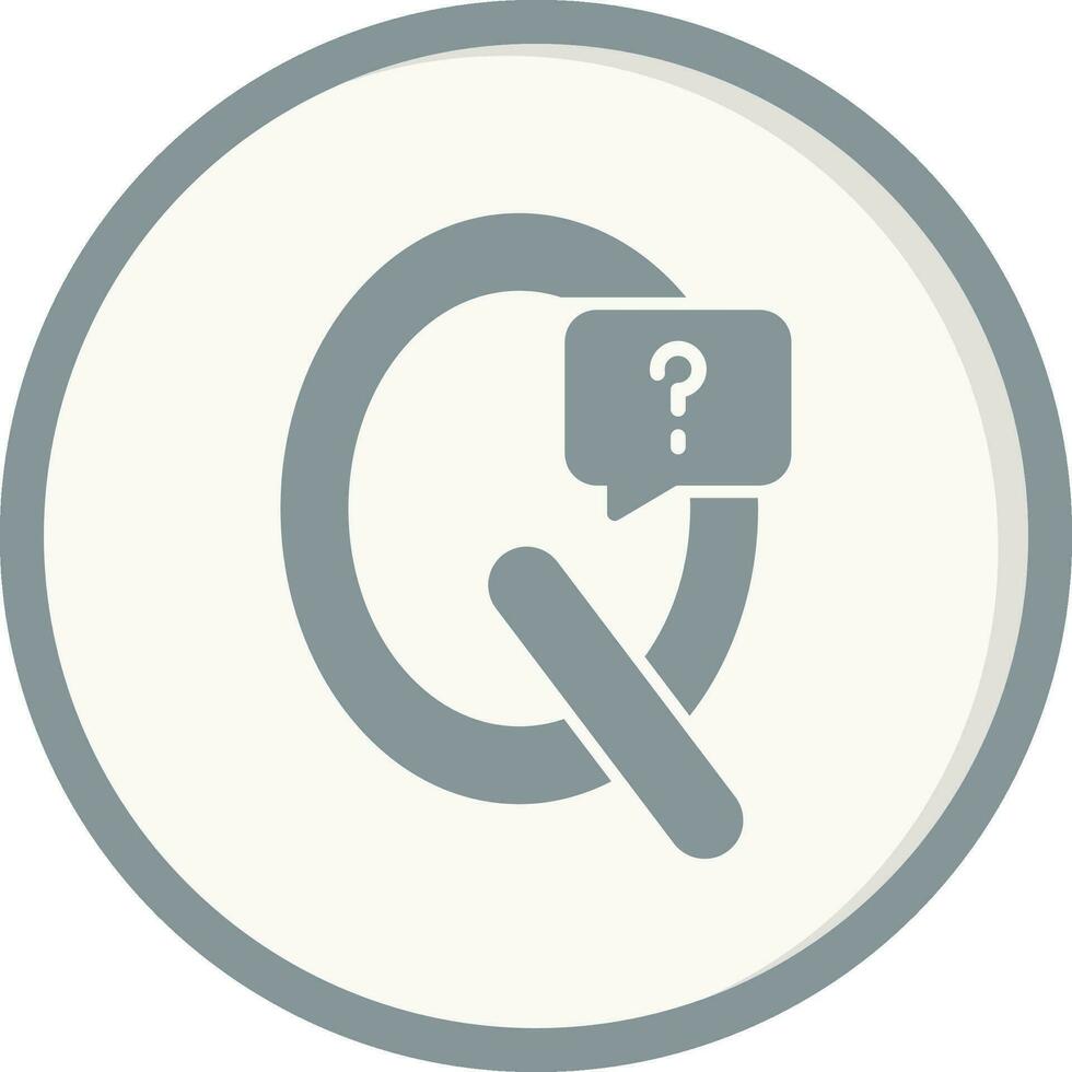 Capital Q Vector Icon