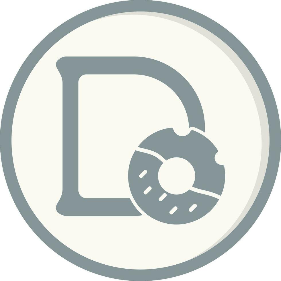 Capital D Vector Icon