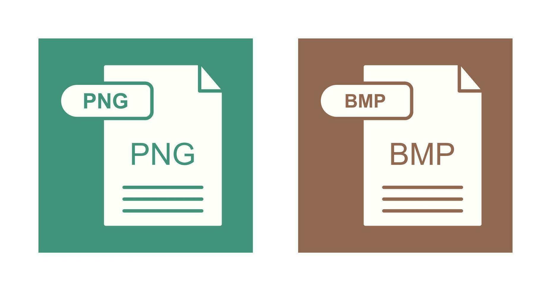 PNG and BMP Icon vector