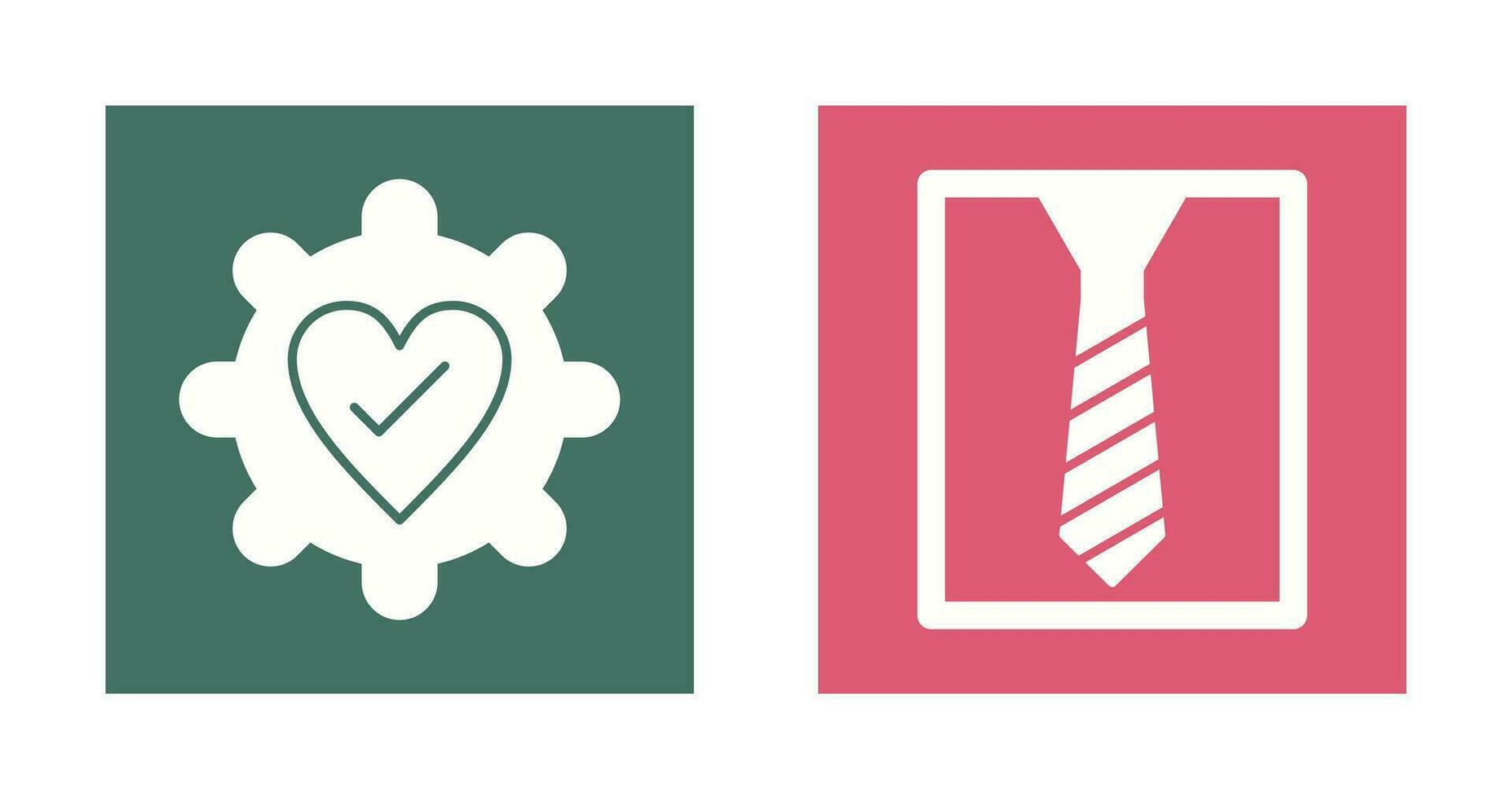 Gear and Tie Icon vector