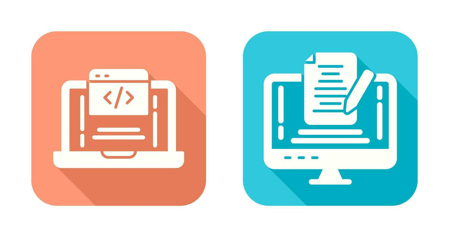 Coding and Note Icon vector