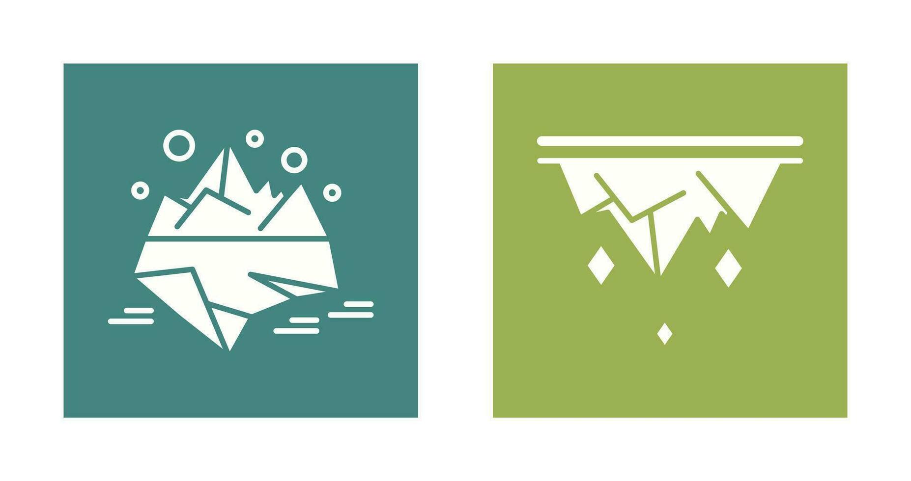 Iceberg and Icicle Icon vector