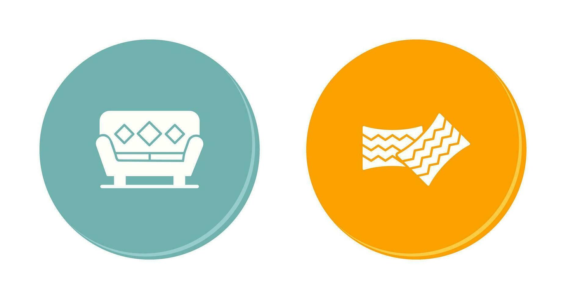 Sofa and Cushions Icon vector