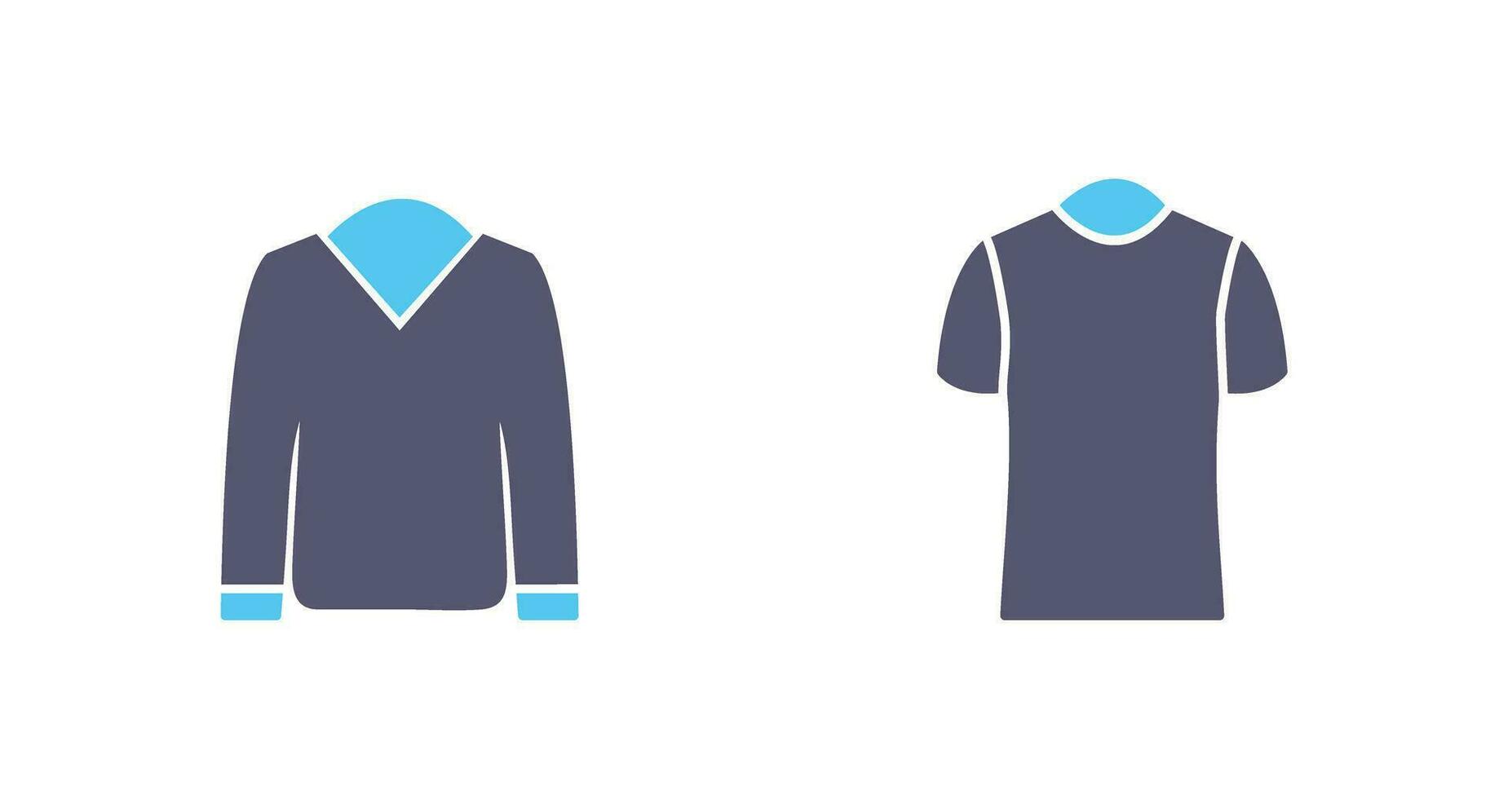 de los hombres chaqueta y polo camisa icono vector