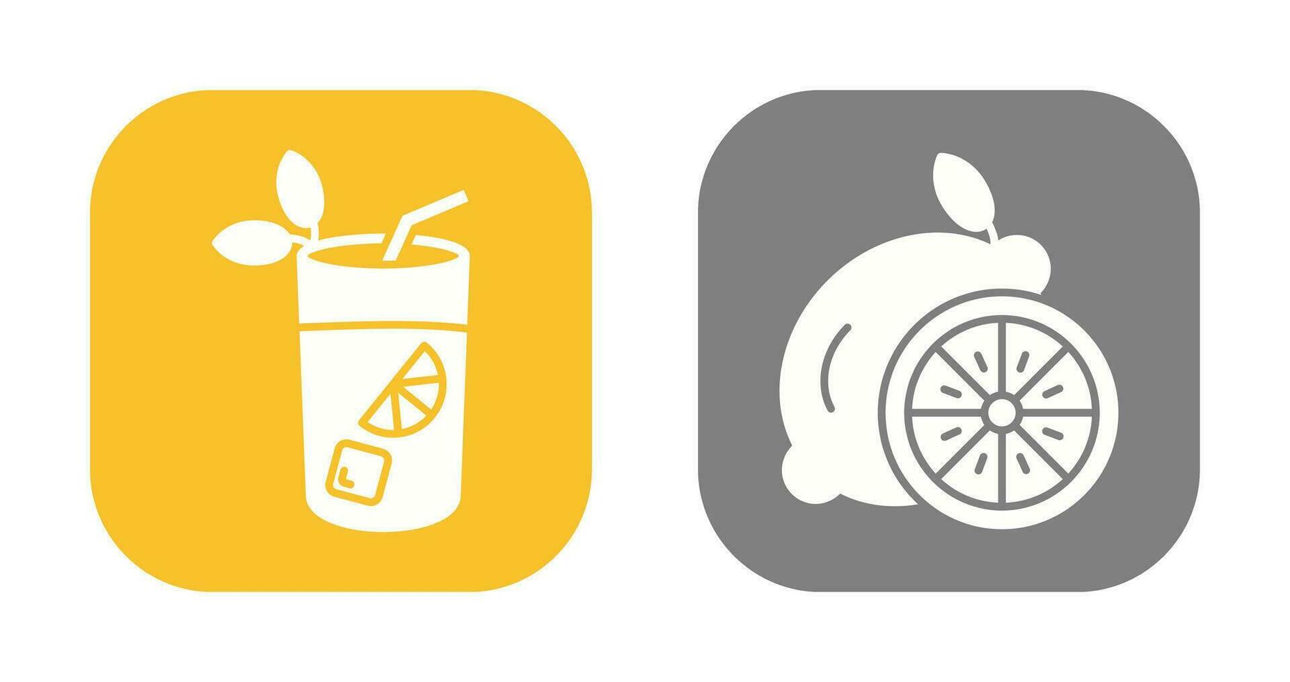 Mojito and Lemon Icon vector