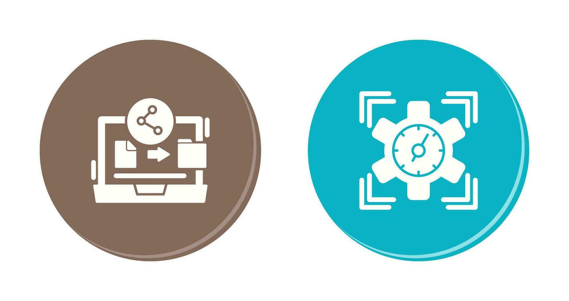 File Share and SEO Performance Icon vector