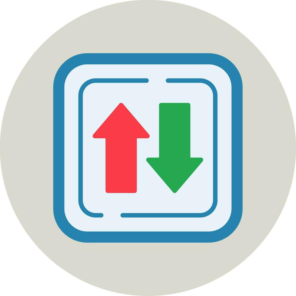 Two Ways Siign Vector Icon