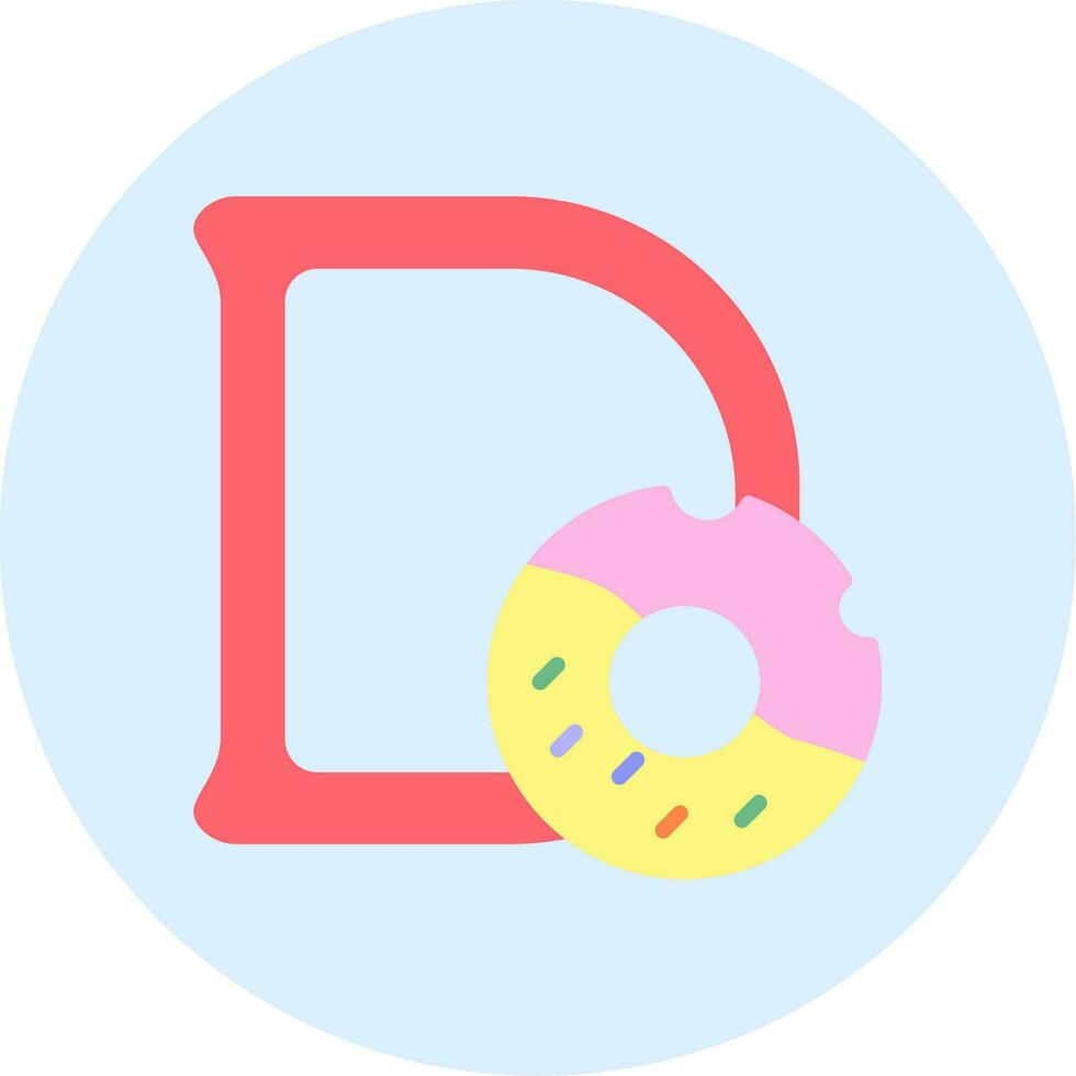 Capital D Vector Icon