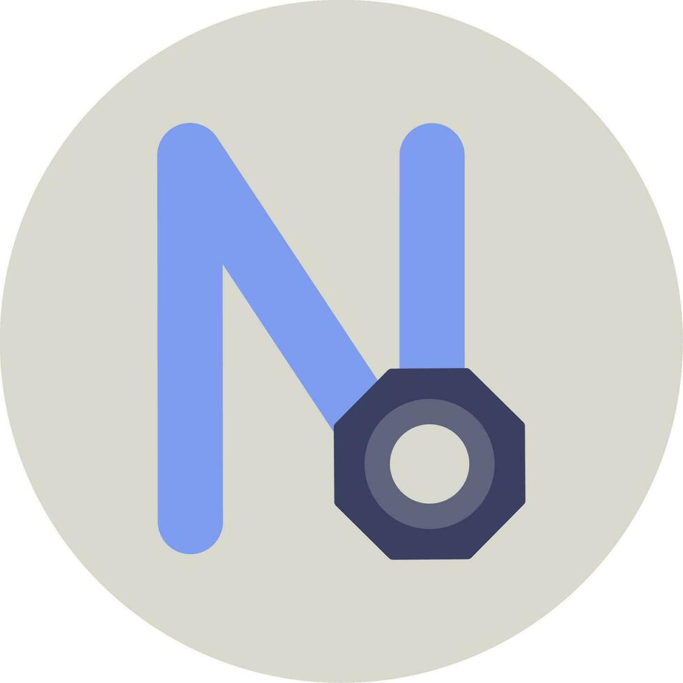 Capital N Vector Icon