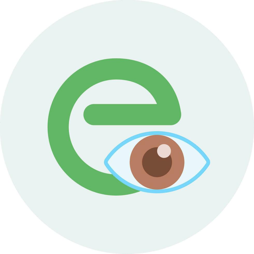 Small E Vector Icon